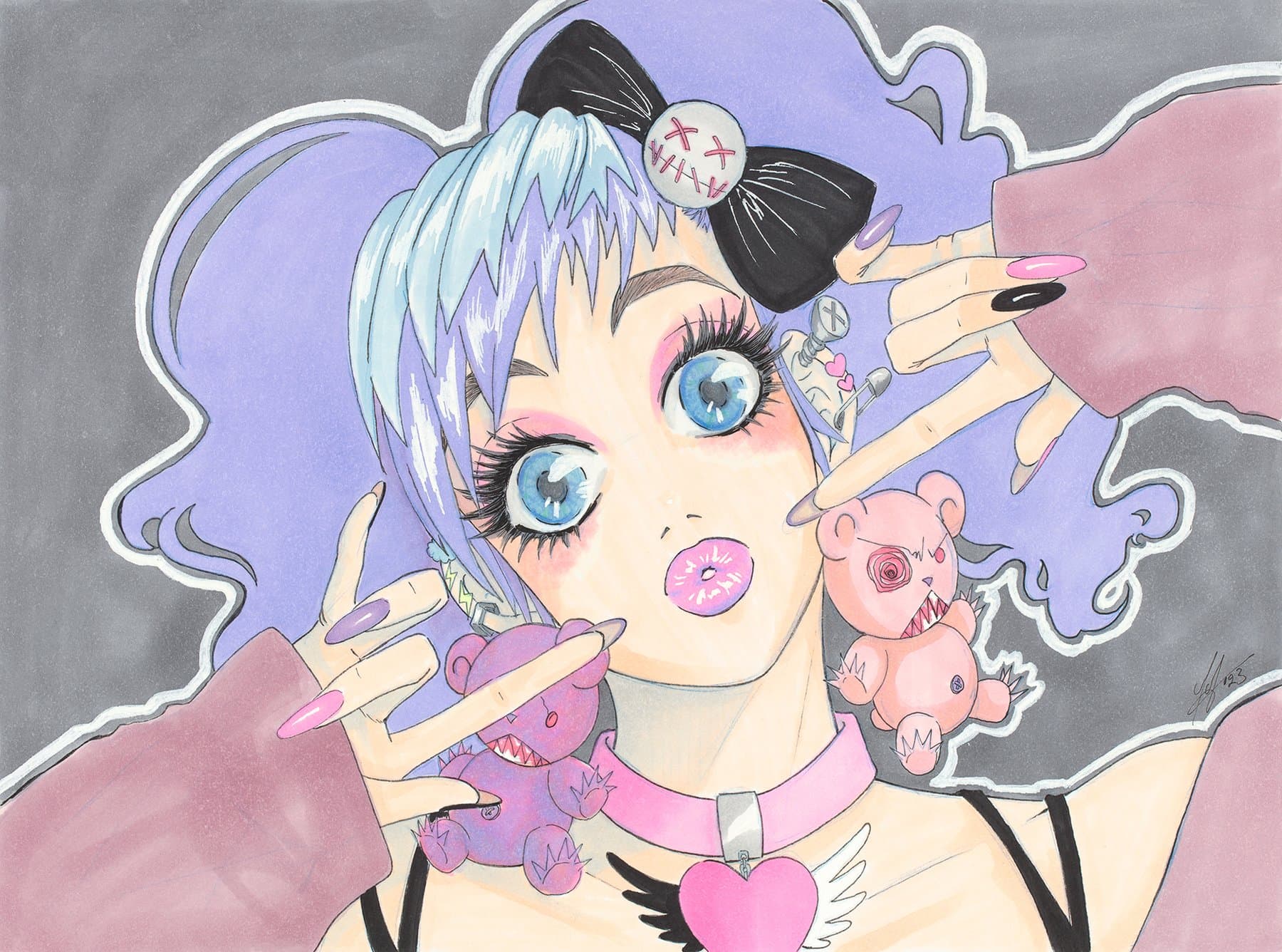 Pastel Goth Girl