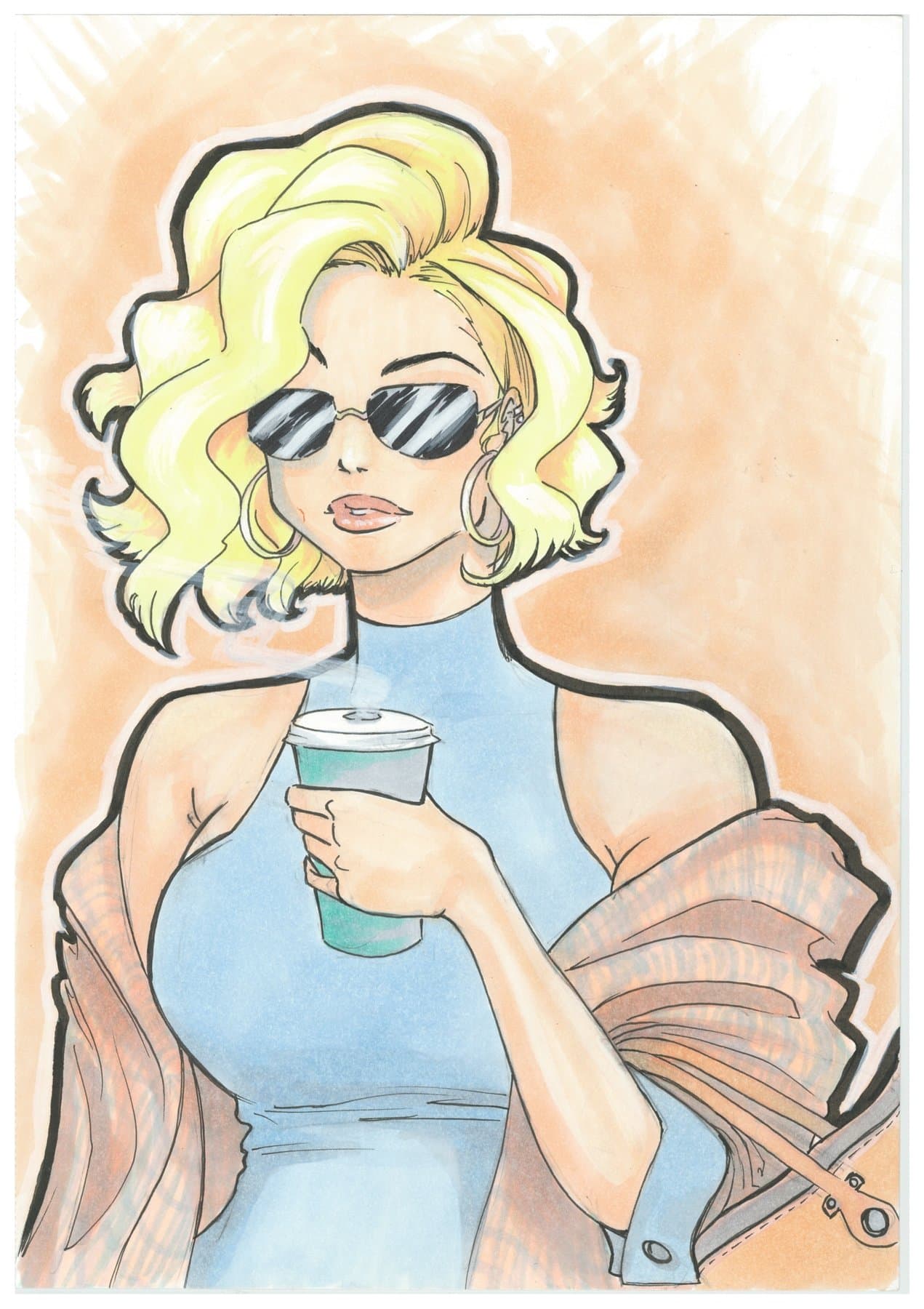 Woman Drinking Coffee